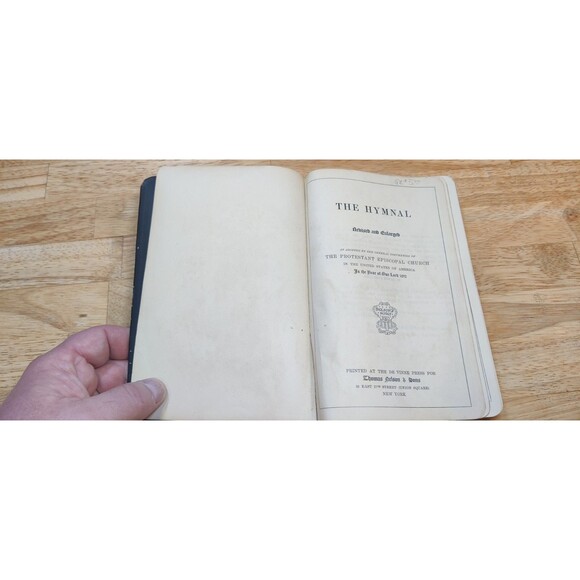 Antique Pocket Sized Hymnal Nelson Episcopal Bible 1882 By James Pott & Co RARE - Picture 12 of 16